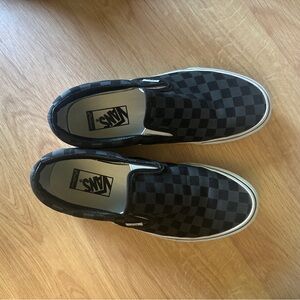 Customized Vans Checkered Slip Ons